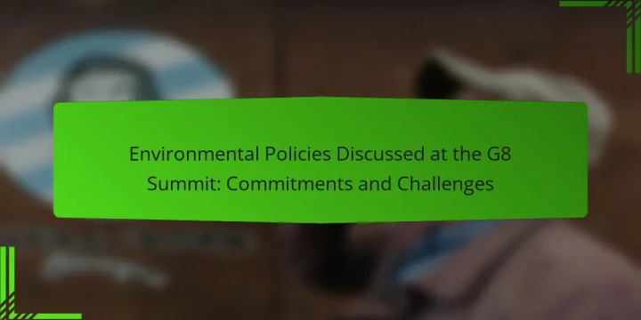 Environmental Policies Discussed at the G8 Summit: Commitments and Challenges