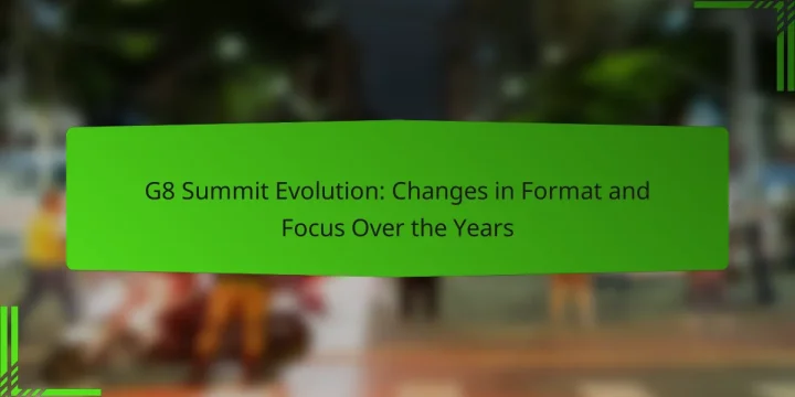 G8 Summit Evolution: Changes in Format and Focus Over the Years