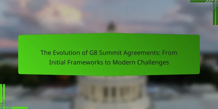 The Evolution of G8 Summit Agreements: From Initial Frameworks to Modern Challenges