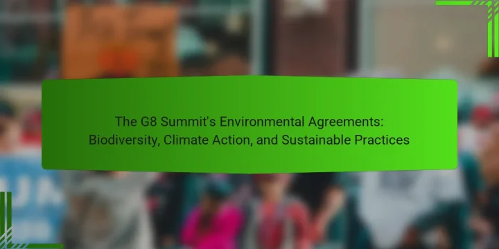 The G8 Summit’s Environmental Agreements: Biodiversity, Climate Action, and Sustainable Practices